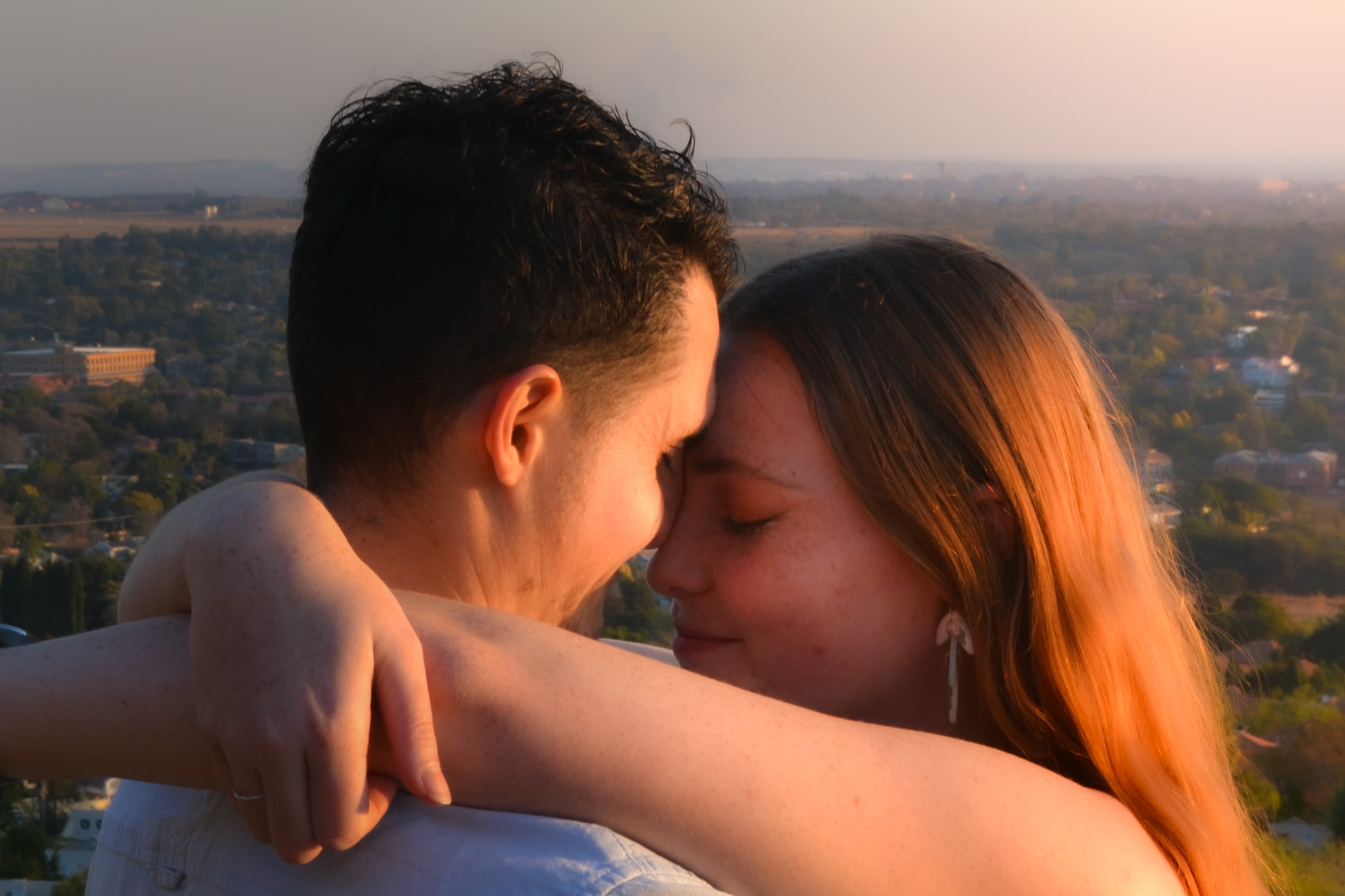 Hannah and Mitchell close together